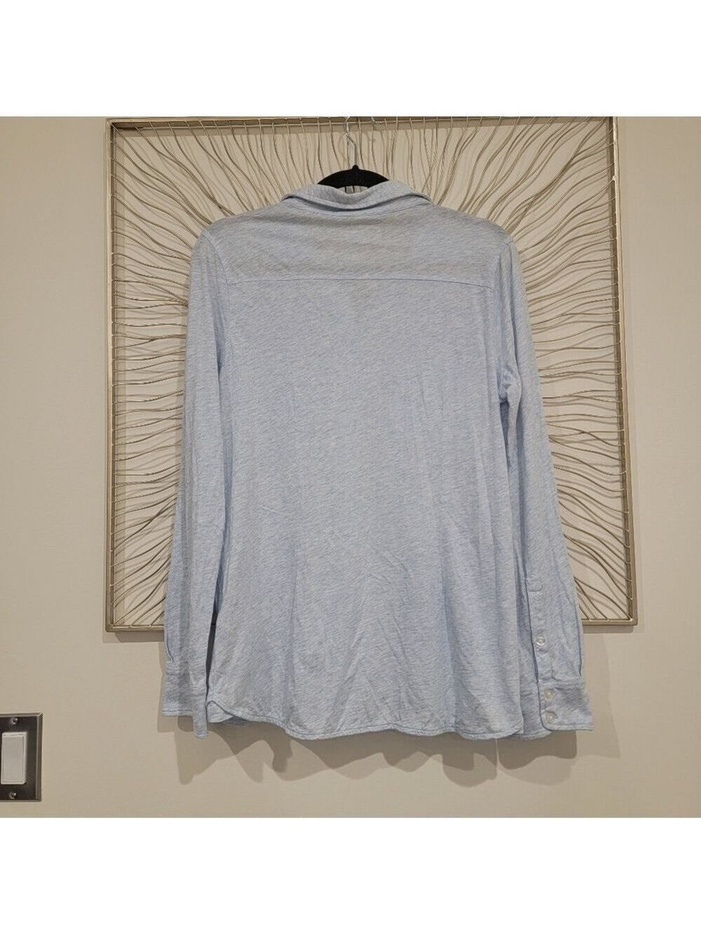 Vineyard Vines Blue Long Sleeve Pullover Polo Shirt Size Medium - Picture 8 of 9